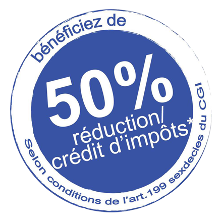 50% réduction crédit d'impots
